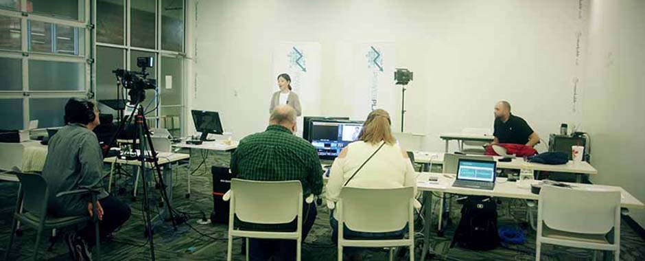 A live webcast being produced in Atlanta, Georgia.